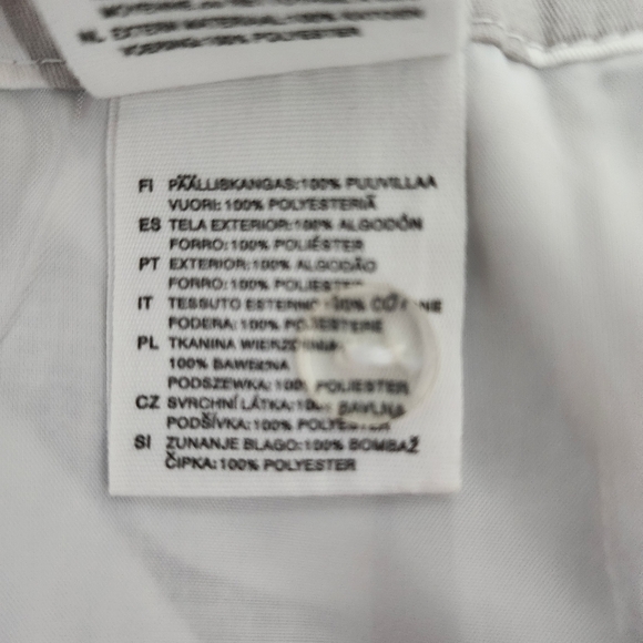 H&M Pleated Fully Lined A Line Swirl Pattern Cotton Skirt Size 12 - Picture 10 of 10